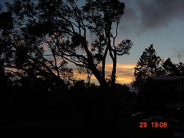 Sunset in Kamuela, upcountry on Big Island of Hawai'i