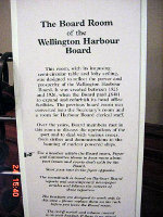 [Wellington Harbor Boardroom Description (part of museum)]