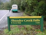 ['Photo op' at  Thunder Creek Falls]
