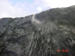 [Milford Sound: Wind blowing waterfall]