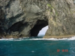 [Hole In The Rock (our captain took the boat inside, even though the waves were very high)]
