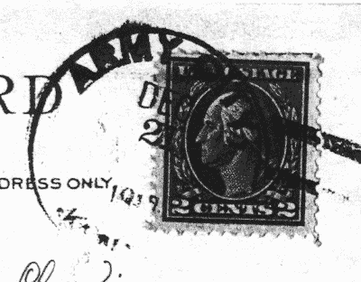 duplex handstamp of army city, kansas