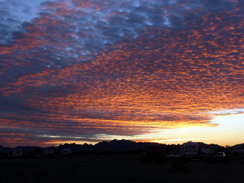[Spectacular Clouds in Sunset, Quartzsite]