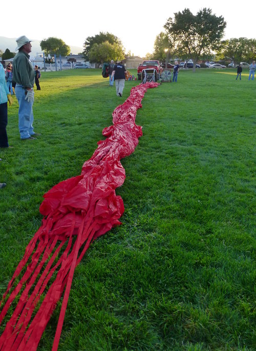 Balloon Laid Out, Ready for Inflation