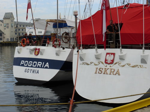Transoms of 'Pogoria' and 'Iskra' 