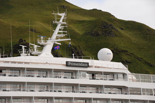 [The Prinsendam was in Port at Heimaey (We were Anchored Out)] style=
