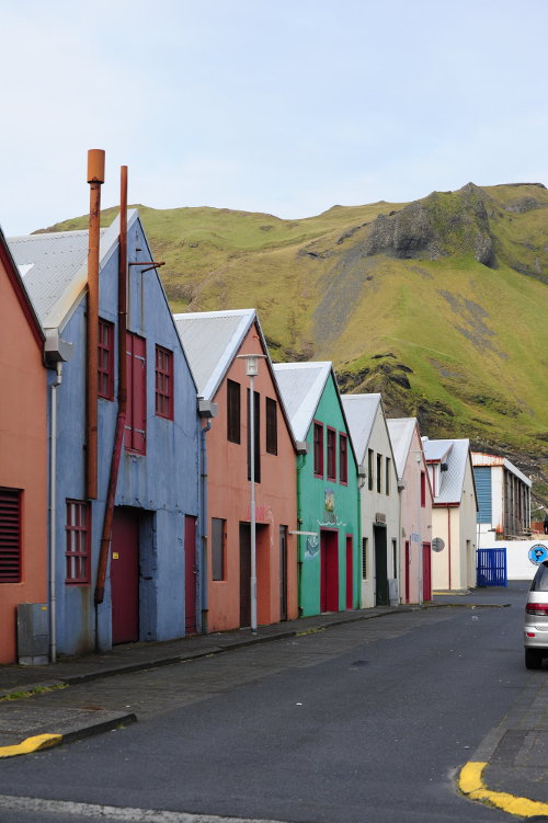 Houses and Lava Flow, Heimaey