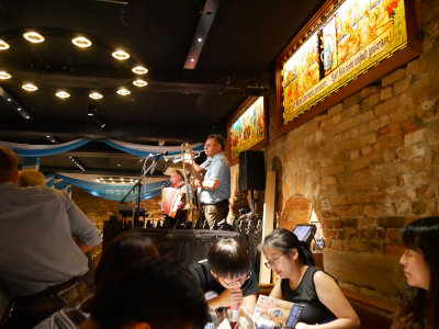 Oompah Band at Restaurant in Sydney, Australia