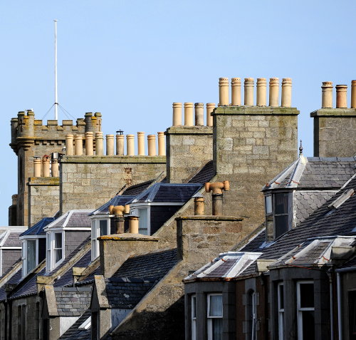 Houses with Rows of Chimneys