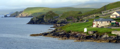 Coastline Near Lerwick, Scotland, Harbor