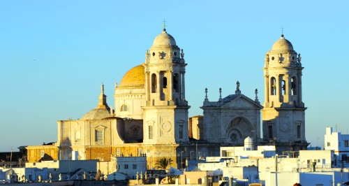 [Cathedral in Afternoon Light, Cadiz, Spain]