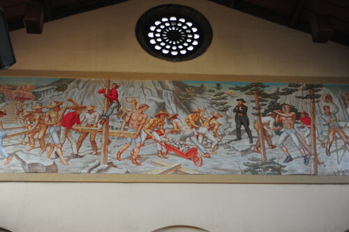 [Mural Depicting the Building of the Transcontinental Railway]