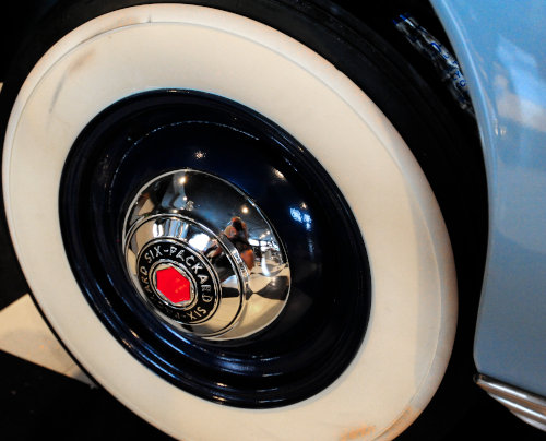 [Packard Six Hubcap and Whitewall Tire ]