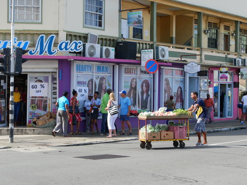 st lucia market scene